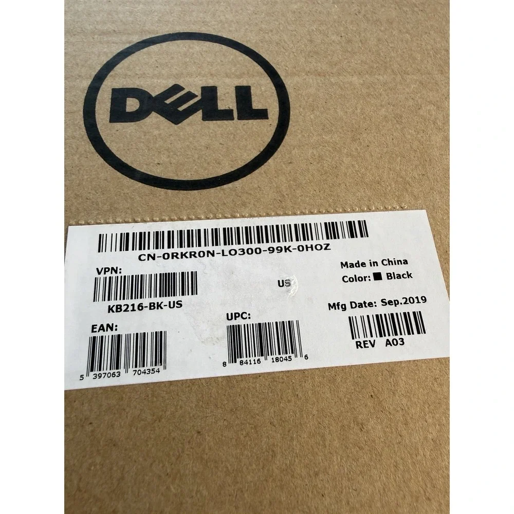Dell KB216-BK-US USB Wired Keyboard Lot of 3 Full Size NEW